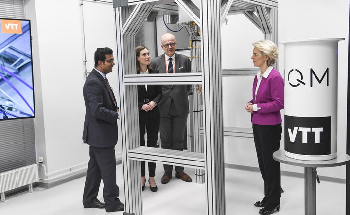 Von Der Leyen w Finlandii / autor: EPA/PAP