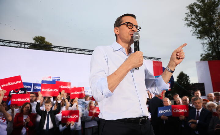 premier Mateusz Morawiecki w Kraśniku / autor: PAP