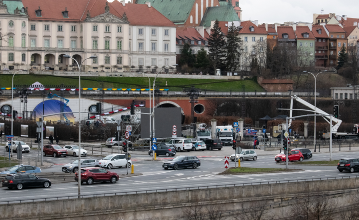  Przygotowania w Arkadach Kubickiego, części Zamku Królewskiego w Warszawie / autor: PAP/Andrzej Lange