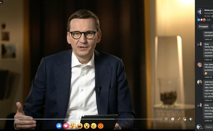 Premier Mateusz Morawiecki / autor: Fratria, FB