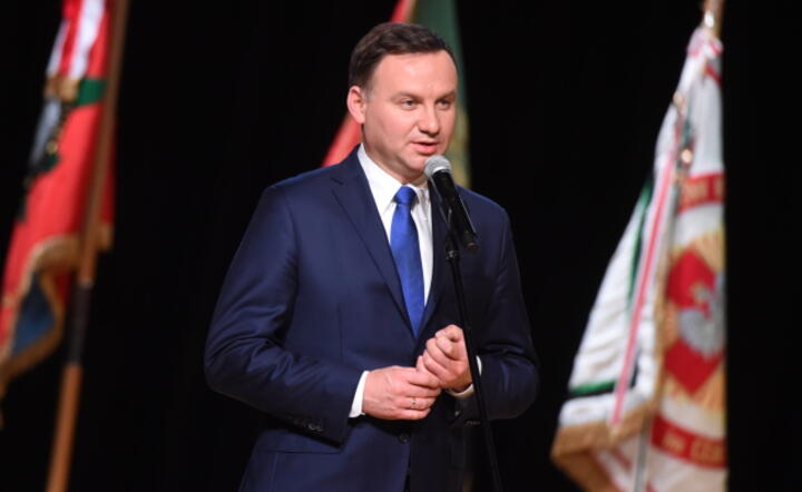 Prezydent Andrzej Duda na Barbórce w Bełchatowie fot. PAP/Grzegorz Michałowski 