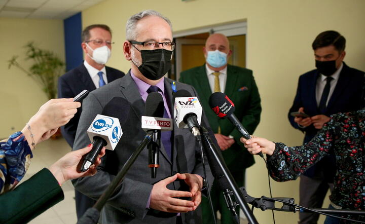 minister Adam Niedzielski, Zabrze, 25.04.2022. / autor: PAP