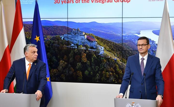Premier Węgier Viktor Orban i Premier Polski Mateusz Morawiecki / autor: PAP/Radek Pietruszka