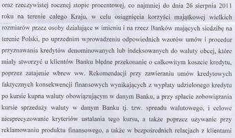 Prokuratura i ABW zbiera dowody w sprawie oszustwa frankowiczów przez banki