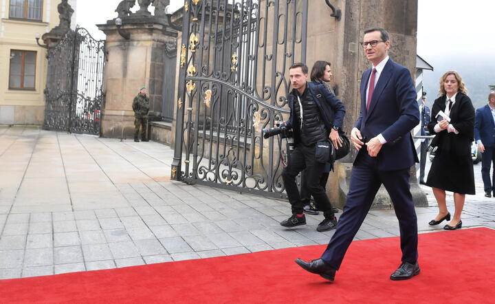 premier Mateusz Morawiecki na Zamku Praskim / autor: fotoserwis PAP