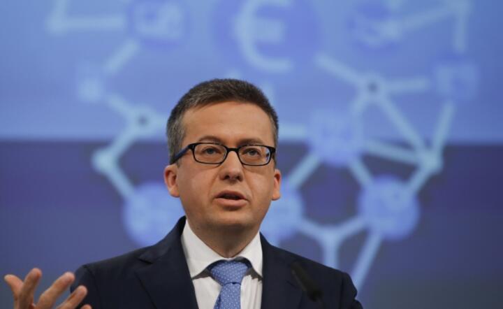  Unijny komisarz ds. badań i nauki Carlos Moedas, fot. PAP/EPA/OLIVIER HOSLET