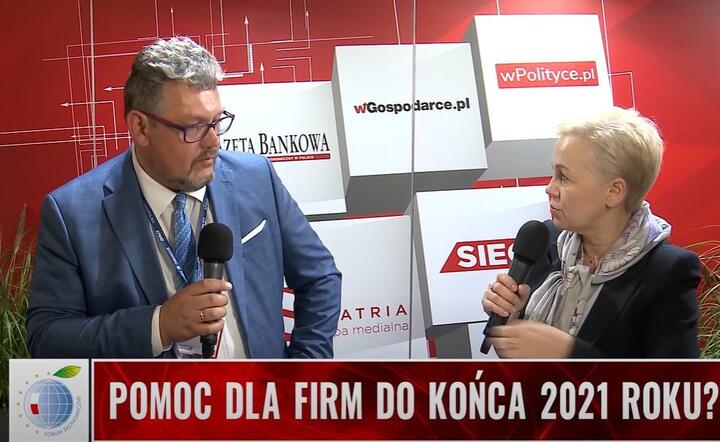 Forum Ekonomiczne, Karpacz, red. Maciej Wośko i prezes BGK Beata Daszyńska-Muzyczka / autor: Fratria
