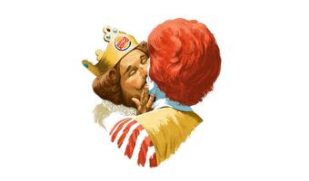 Kolejna prowokacja? Burger King całuje McDonald's w...