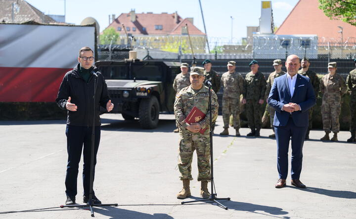 Mateusz Morawiecki w Camp Kościuszko / autor: PAP