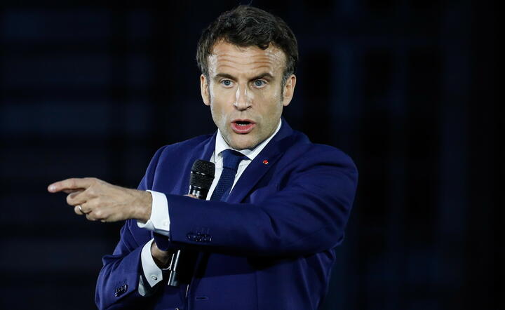 Prezydent Francji Emmanuel Macron / autor: PAP/EPA/Mohammed Badra