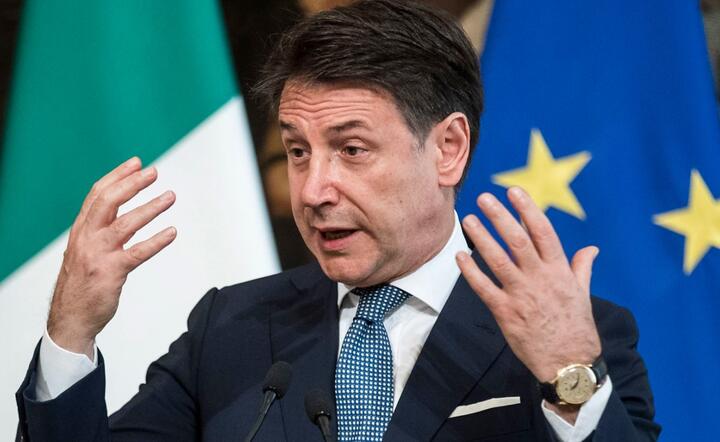Premier Włoch Giuseppe Conte / autor: PAP/EPA/Roberto Monaldo