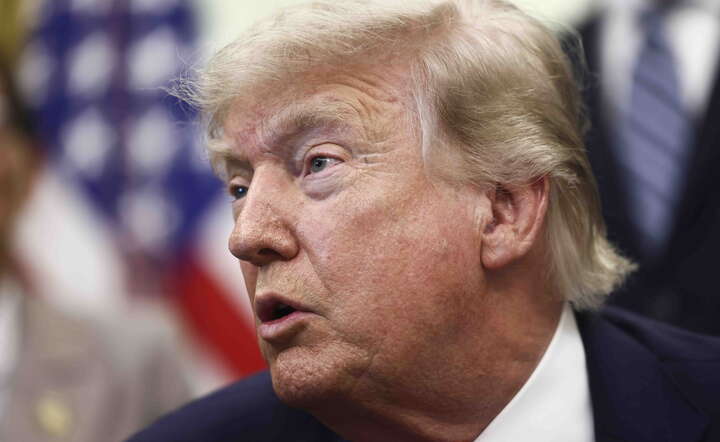 Prezydent USA Donald Trump w Białym Domu / autor: PAP/EPA?/Jim Lo Scalzo