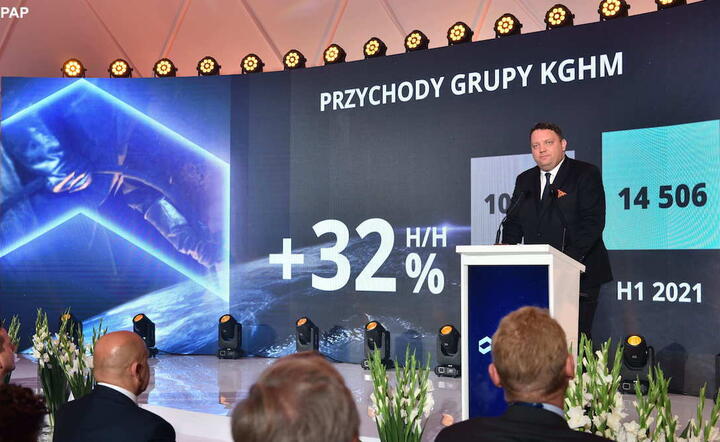 prezes Marcin Chludziński / autor: twitter.com/kghm_sa