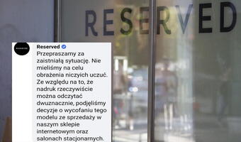 Reserved wycofuje skandaliczną koszulkę i przeprasza