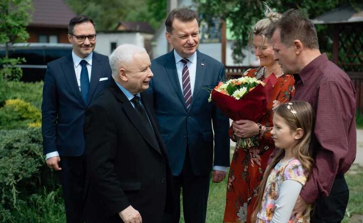 Michał Wiśniewski, wiceminister obrony, Jarosław Kaczyński, Mariusz Błaszczak, minister obrony / autor: Materiały prasowe