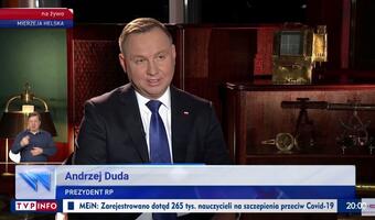 WIDEO: Prezydent Duda: niektóre media przesadzają, chodzi po prostu o pieniądze