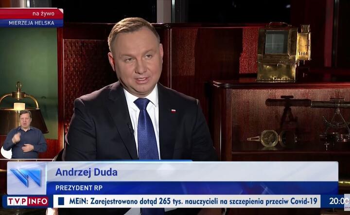 WIDEO: Prezydent Duda: niektóre media przesadzają, chodzi po prostu o pieniądze