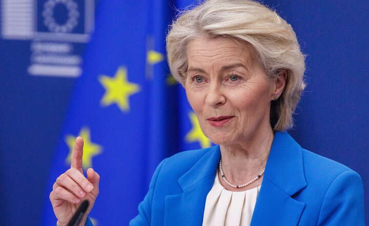 Przewodnicząca KE Ursula von der leyen / autor: PAP/EPA/OLIVIER MATTHYS