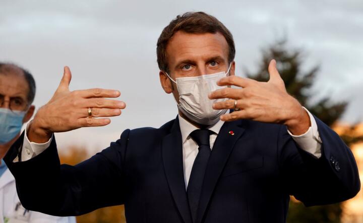 Prezydent Francji Emmanuel Macron / autor: PAP/EPA/LUDOVIC MARIN / POOL