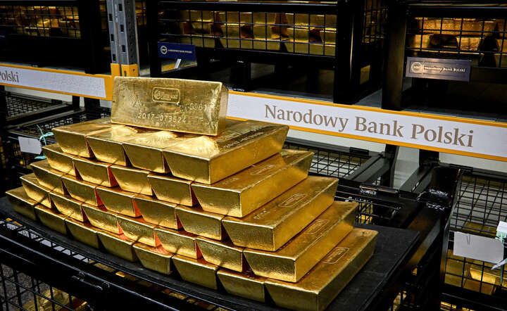 Sztaby złota ze skarbca NBP / autor: materiały prasowe NBP
