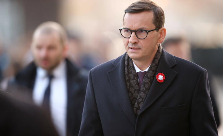 Fotoserwis PAP / autor: premier Mateusz Morawiecki podczas obchodów Święta Niepodległości w Krakowie