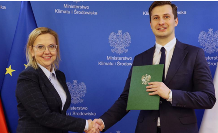 Anan Moskwa, minister klimatu i środowiska oraz Wojciech Krawczyk / autor: mat. pras. ministerstwo kliamtu i środowiska 