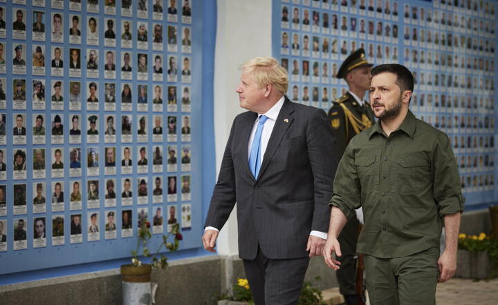 Johnson i Zełeński / autor: PAP/EPA/UKRAINIAN PRESIDENTIAL PRESS SERVICE HANDOUT
