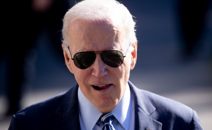 amerykański prezydent Joe Biden / autor: PAP/EPA/MICHAEL REYNOLDS