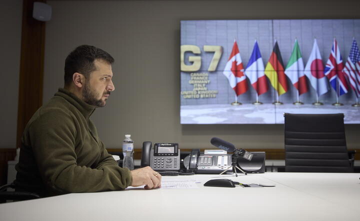 Prezydent Ukrainy Wołodymyr Zełenski  / autor: PAP/EPA/PRESIDENTIAL PRESS SERVICE / HANDOUT