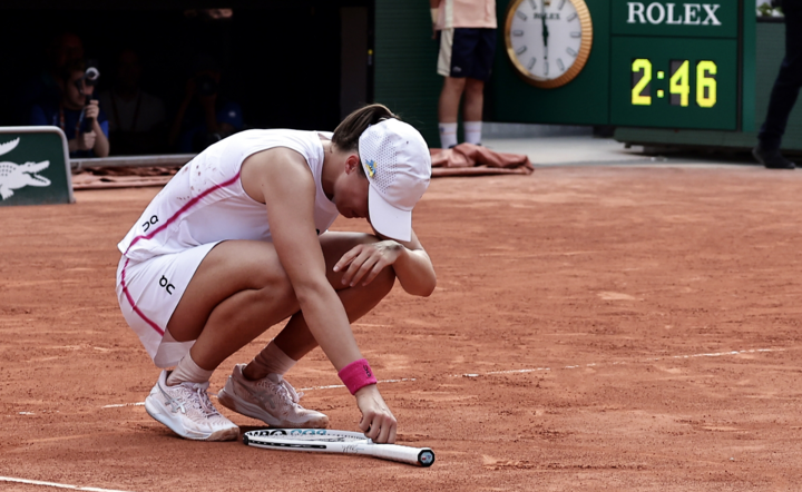 Iga Świątek / autor: PAP/EPA/CHRISTOPHE PETIT TESSON