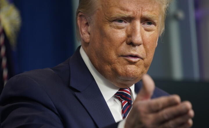 Rynki Hongkongu zstąpią do piekieł. Nikt nie będzie chciał robić tam interesów - oznajmił Trump / autor: PAP/EPA/Chris Kleponis / POOL