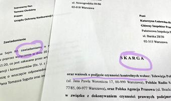 Skargi do PiP i UOKiK ws. mediów publicznych