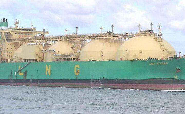 Le LNG RIVERS arrive à Brest pour son premier carénage, Fot. Pline/Wikipedia
