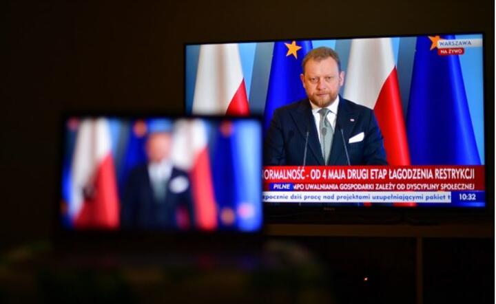  Koronawirus w Polsce. Transmisja konferencji prasowej ministra zdrowia Łukasz Szumowskiego z KPRM w Warszawie, 29 bm.  / autor: PAP/Marcin Obara