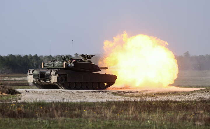 Czołg Abrams podczas pokazu w USA / autor: fot. PAP/Leszek Szymański