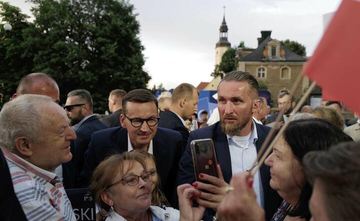 Mateusz Morawiecki w Pszczynie / autor: PAP