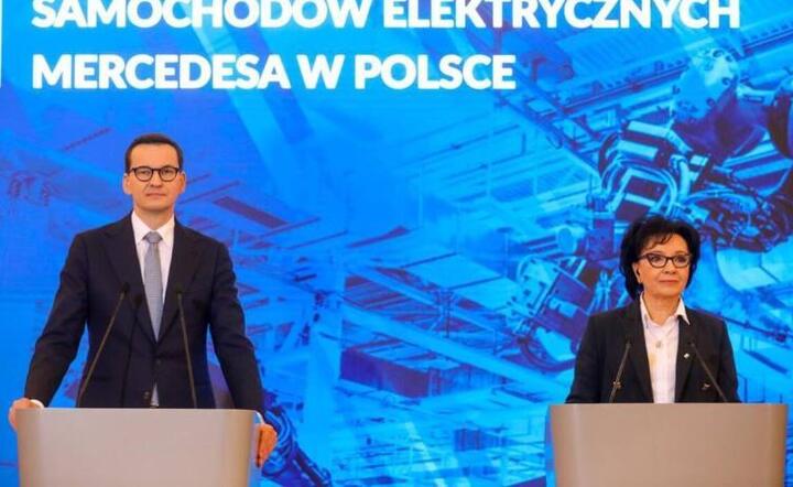 Mateusz Morawiecki, Elżbieta Witek  / autor: KPRM/Twitter