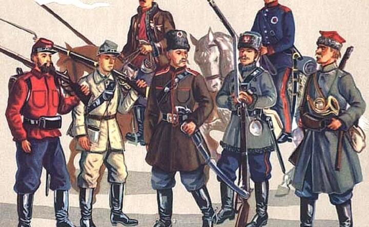 Powstańcy styczniowi na rycinie z epoki / autor: fot. Wikimedia Commons