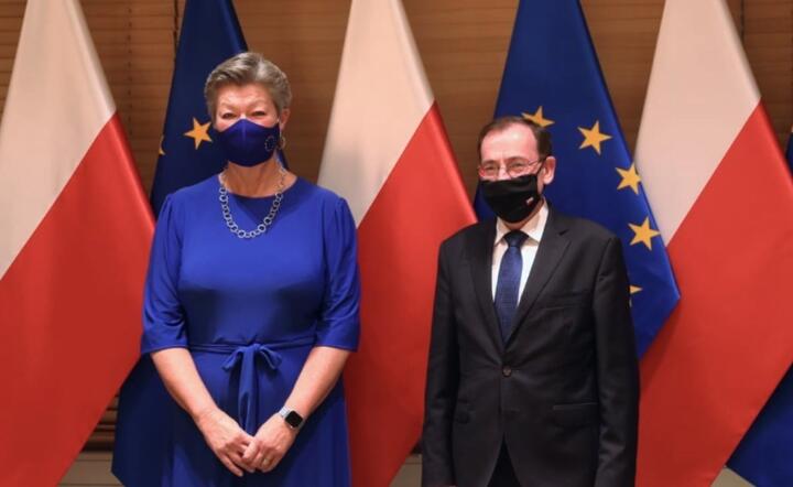 Ylva Johansson i Mariusz Kamiński / autor: Materiały prasowe