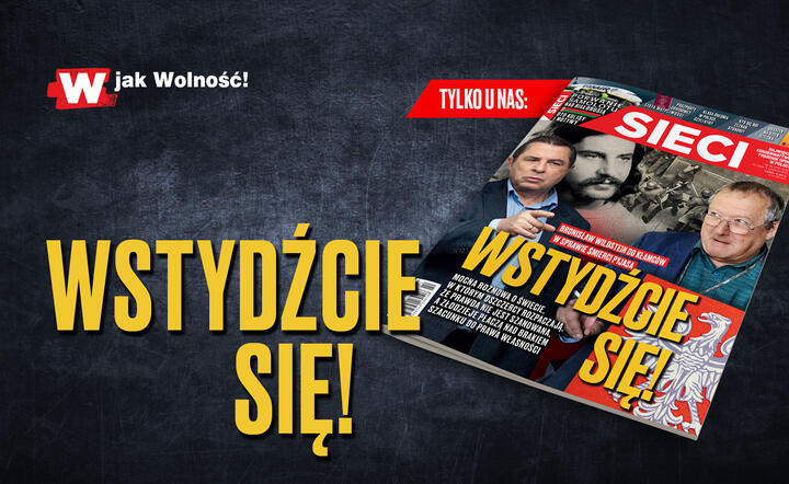 Okładka tygodnika Sieci
