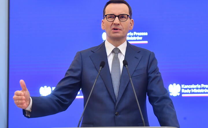Mateusz Morawiecki podczas konferencji prasowej / autor: PAP