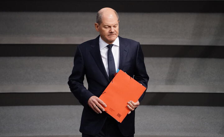 Kanclerz Olaf Scholz / autor: PAP/EPA/CLEMENS BILAN