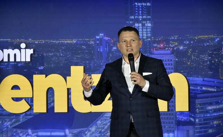 Kandydat Konfederacji na prezydenta Sławomir Mentzen / autor: Fratria / LK