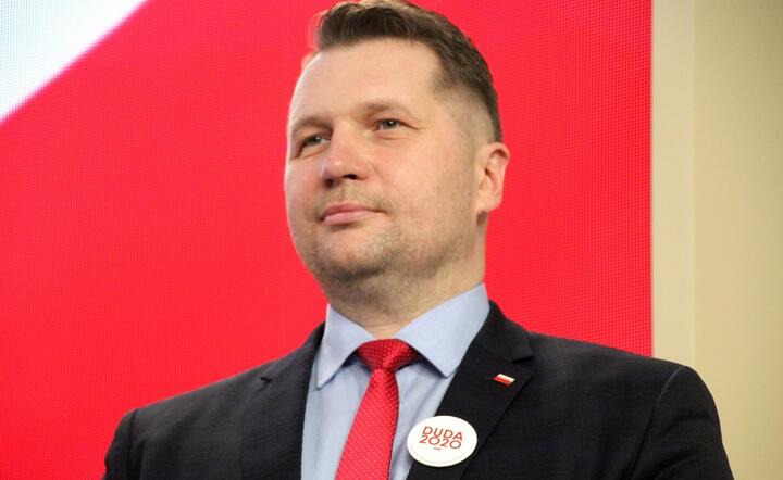 Poseł PiS Przemysław Czarnek może w poniedziałek zastąpić Zbigniewa Ziobrę na stanowisku ministra sprawiedliwości / autor: Fratria /MCz