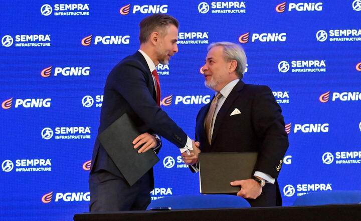 Przemysław Wacławski, Dan Brouillette / autor: PAP/Marcin Bielecki