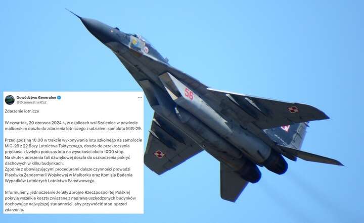 Myśliwiec MiG-29 w barwach polskiego lotnictwa. ZDĘCIE ARCHIWALNE / autor: Pixabay / X