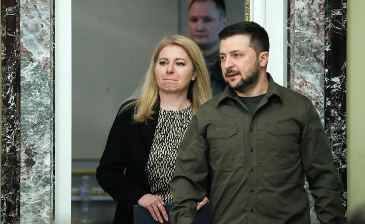 Zuzana Czaputova i Wołodymyr Zełensky / autor: PAP/EPA