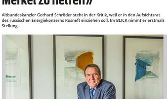 Niemcy: Schroeder chce posady w Rosniefcie