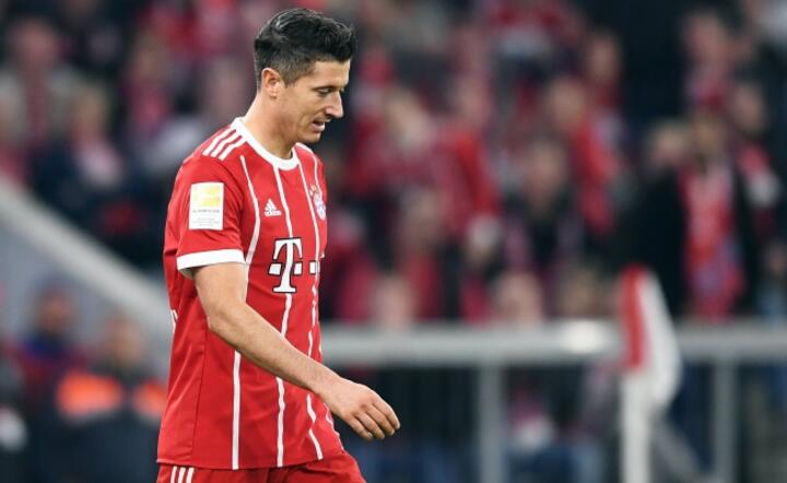 Robert Lewandowski w barwach Bayernu  / autor: fot. PAP/EPA/ANDREAS SCHAAD 