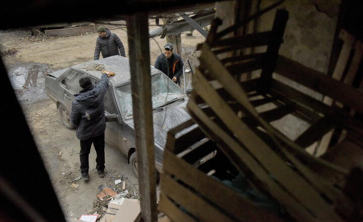 Konstyantynivka po rosyjskim ostrzale / autor: PAP/EPA